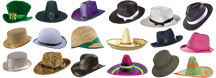 18 hats