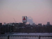 Winter dawn in Boston