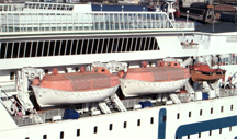 Lifeboats on board the FS Scandinavia, May 2006