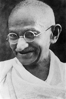 Mohandas K. Ghandi, in the 1930s