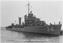 The USS Doyle as DMS-34, when she played The Caine