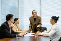 A civilized group debate at work